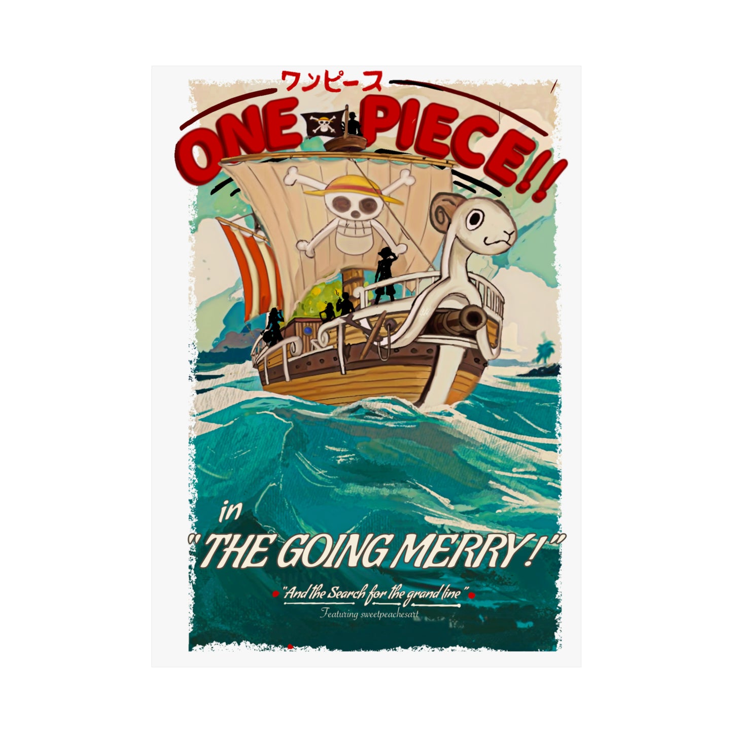 The going Merry! One piece vintage Matte Vertical Posters