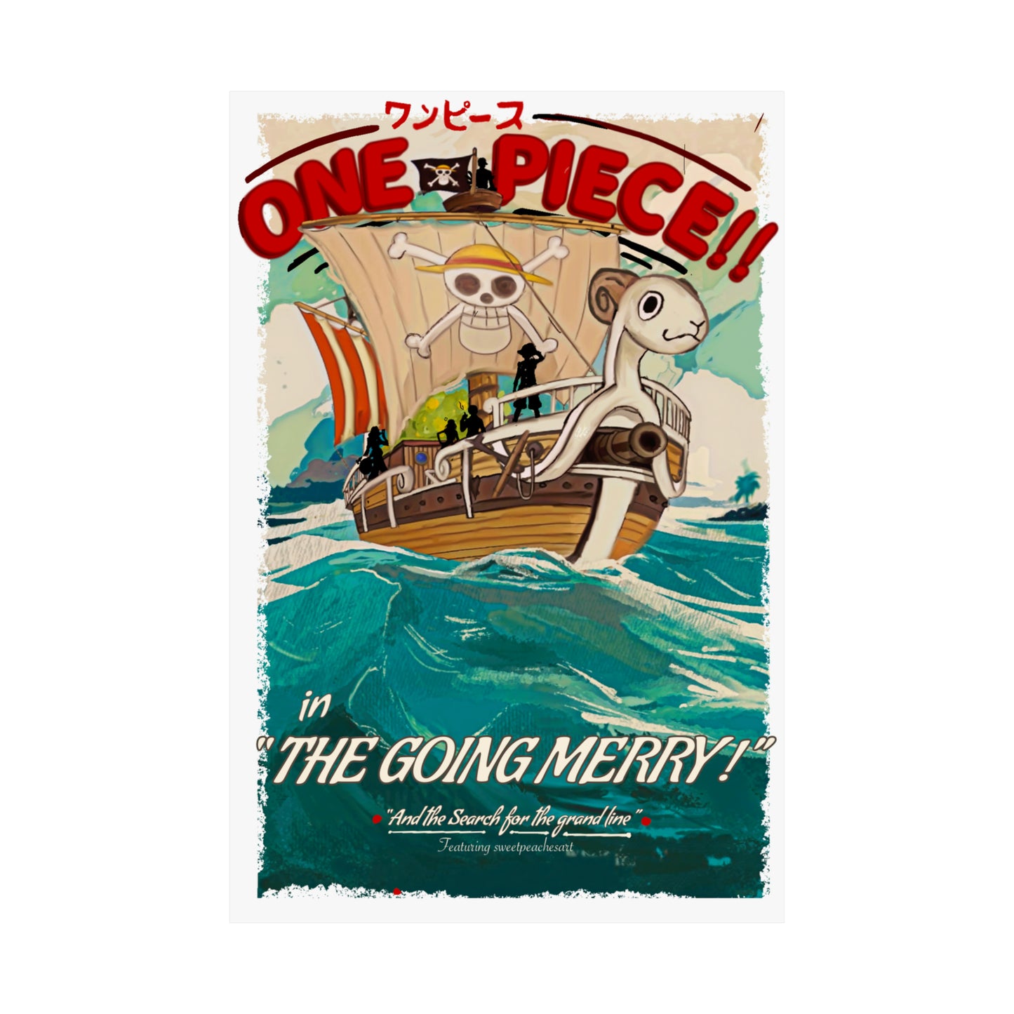 The going Merry! One piece vintage Matte Vertical Posters