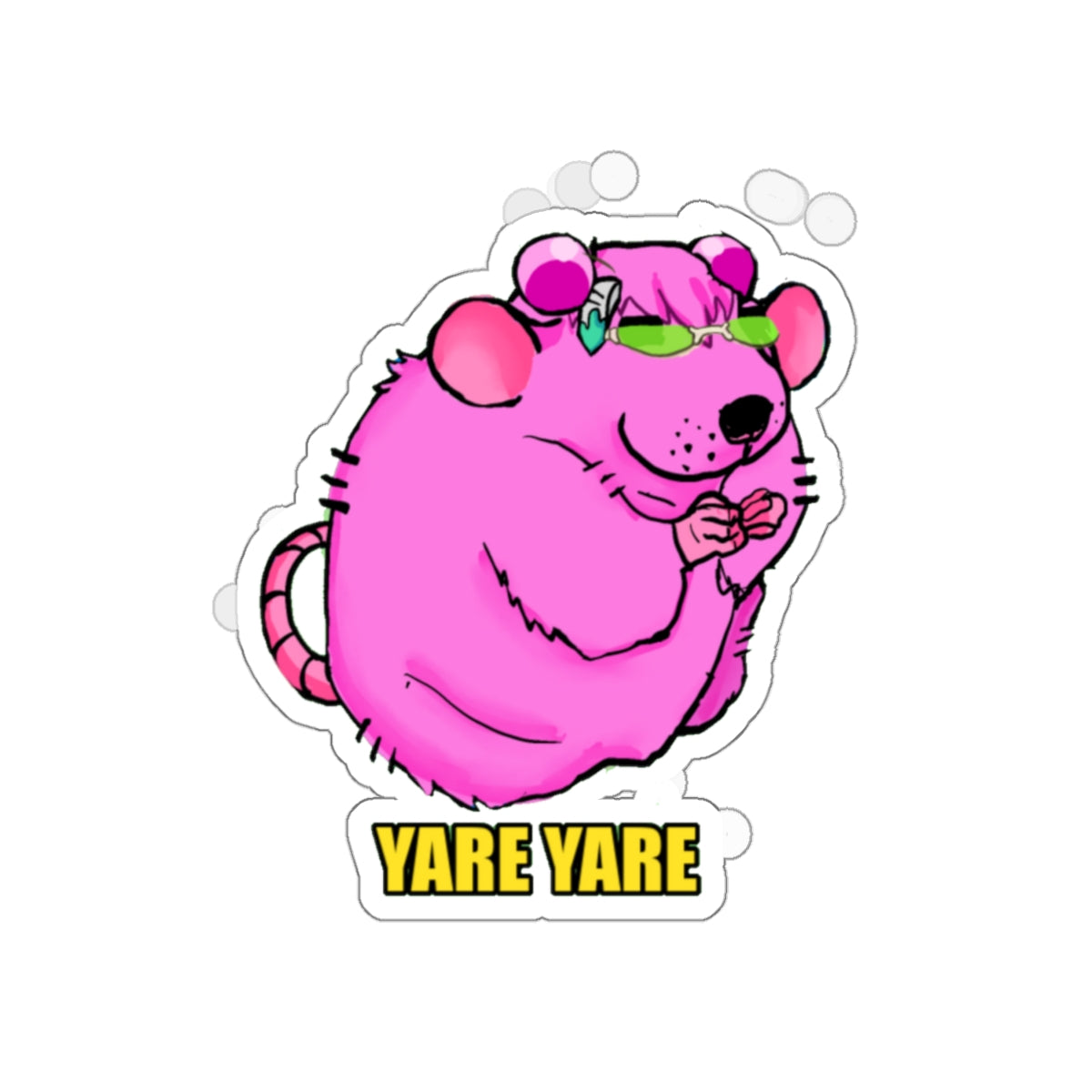 Yare yare rat sticker