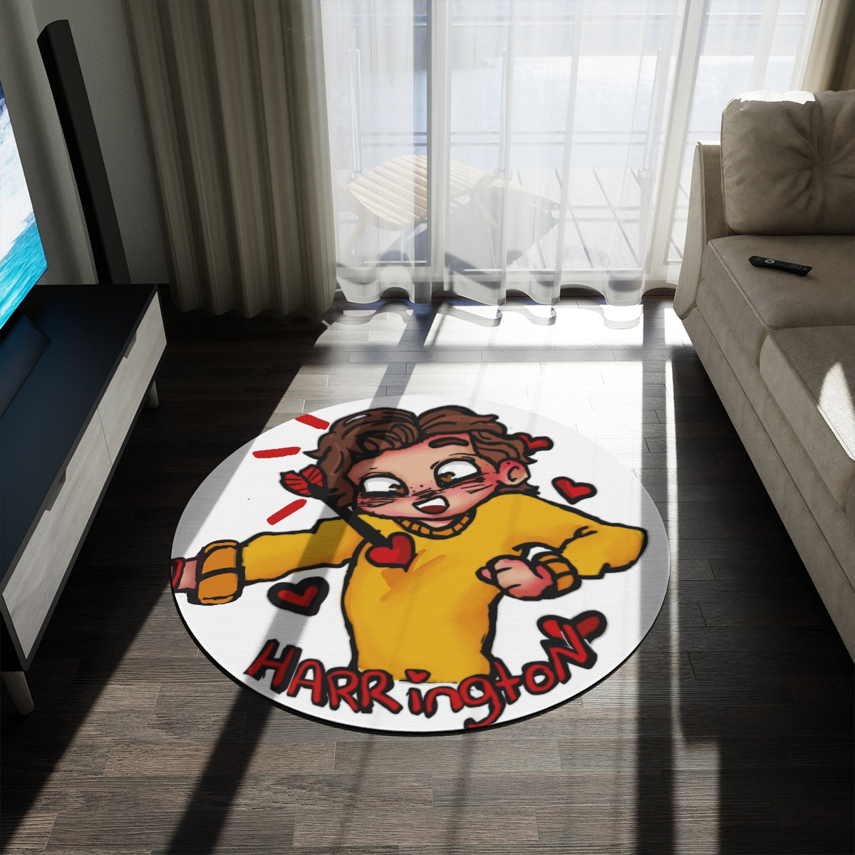 Steddie Round Rug (yellow ver.)