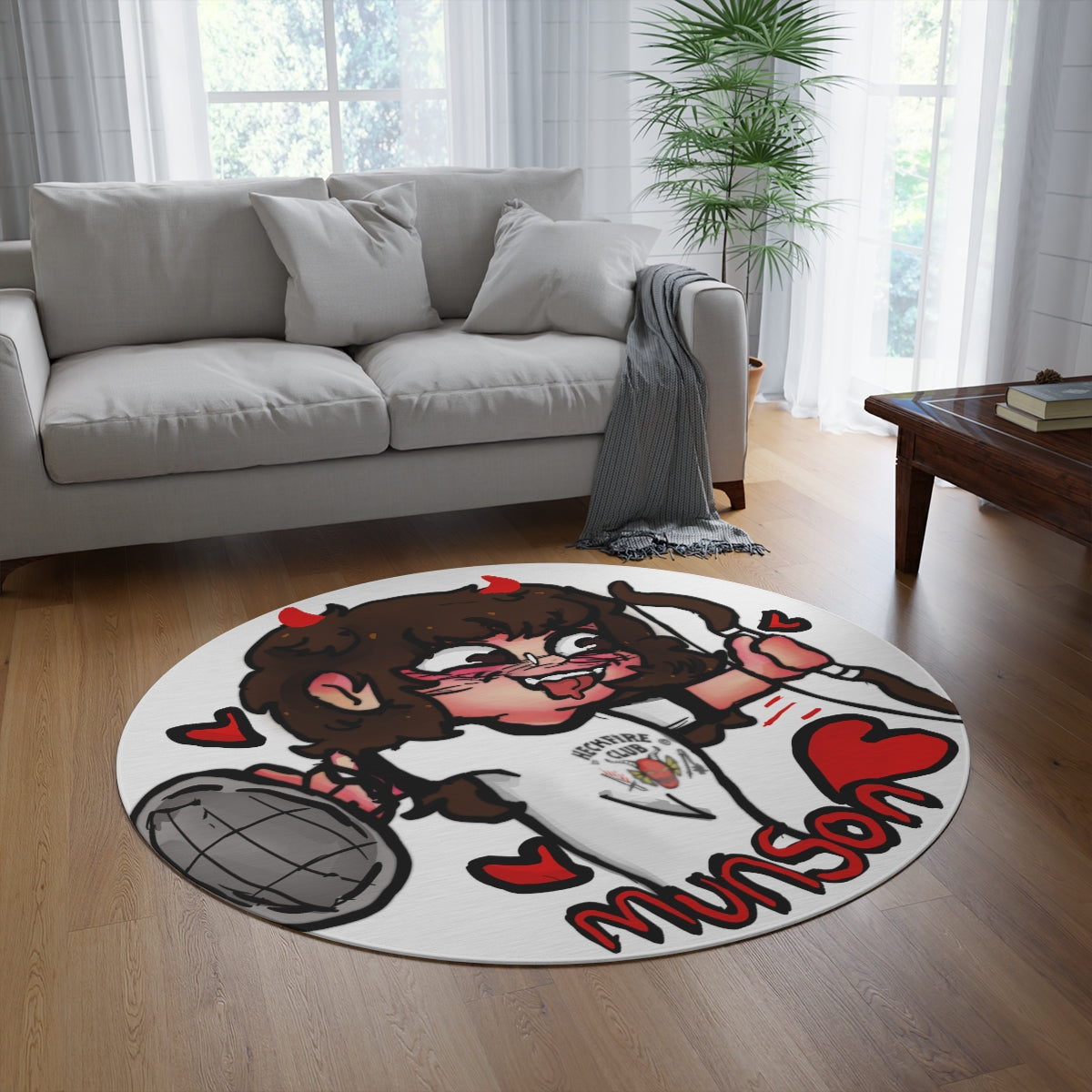 Steddie Round Rug (Red ver.)