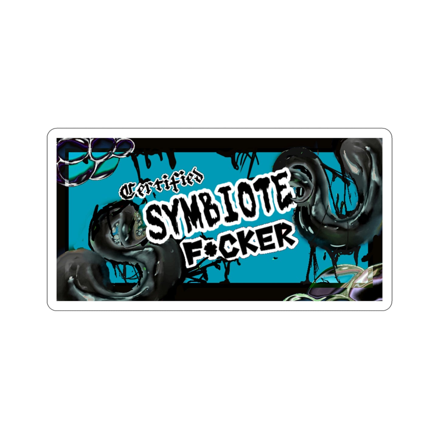 Symbiote fudger Kiss-Cut Stickers