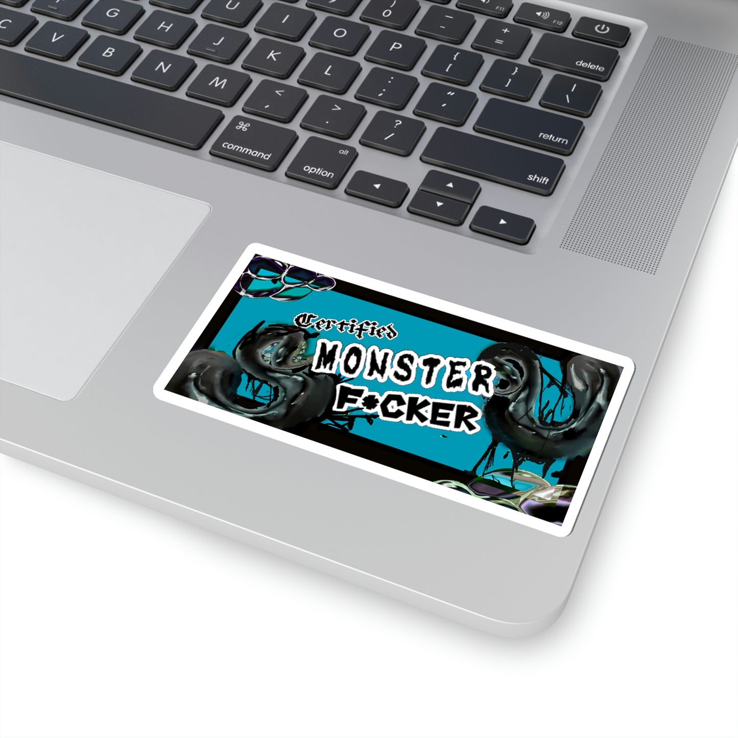 Black Monster fudger Kiss-Cut Stickers