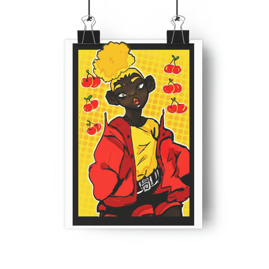 Cherry Babe Art Print