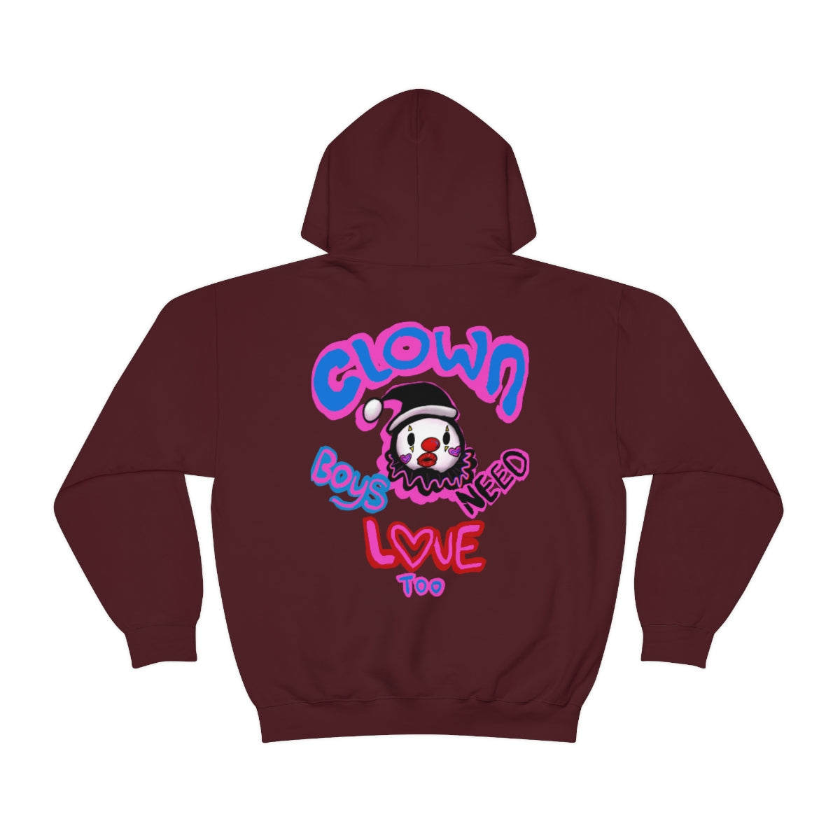 Clowns need love too (boy ver.) Hooded Sweatshirt