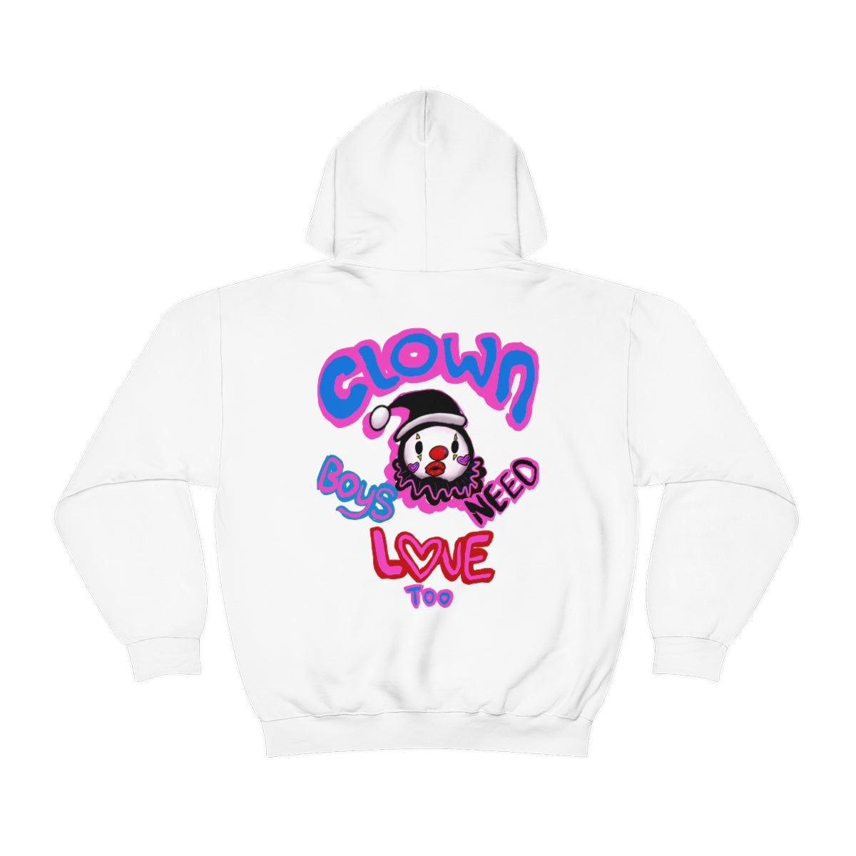 Clowns need love too (boy ver.) Hooded Sweatshirt